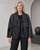 777037 Black Jacket w/ removable scarf