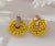 Yellow Beaded Earring