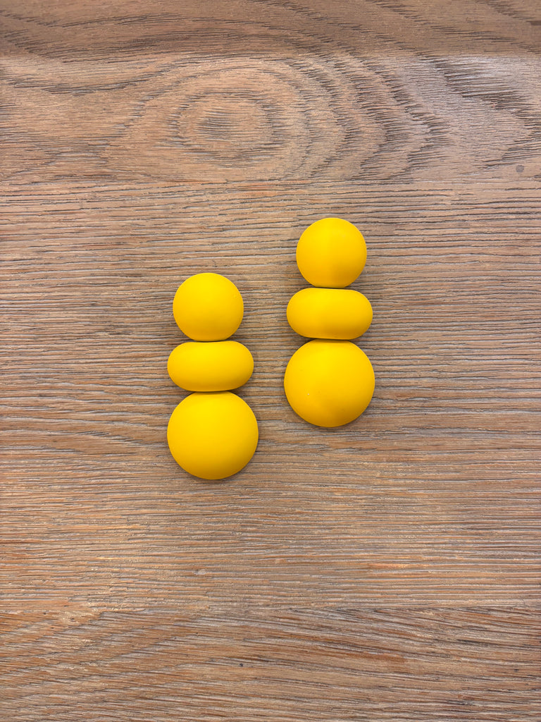 Jake Yellow Drop Modern Earrings