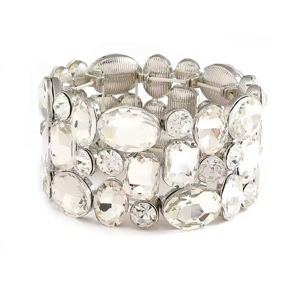 Lenora Diamond Crystal Cuff