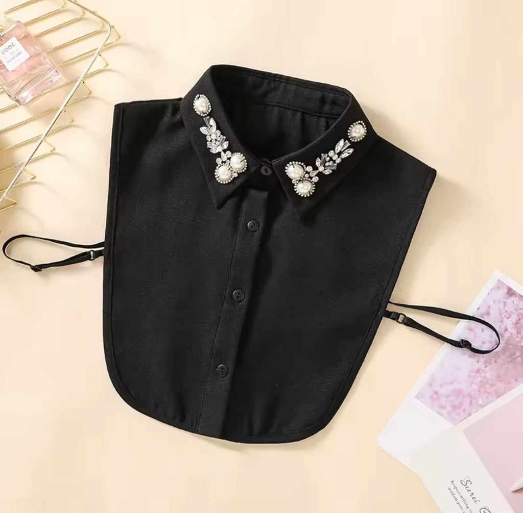 Holly Black Rhinestone Dickie