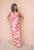 50337 Floral Halter Dress