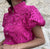 Hot Pink Lace Blouse