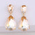 Champagne Crystal Drop Earring