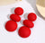 Jake Red Drop Modern  Earrings