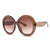 Round Retro Amber Sunglasses