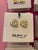 Gold Pearl Heart Earring