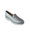 9069 Silver Perforated Leather Slip On