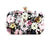 Black Floral Crystal Clutch
