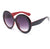 Round Retro Black/Red Sunglasses