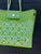Rojeen Recyled Green White Geo Tote