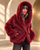 Sally Crop Red Faux Fur Bomber with Hood RESTOCKING November