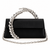 Hilda Crystal Handle Clutch Black