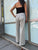 Silver light grey wide-leg pants 
