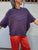 766136 Grape Knit Oversized Top