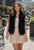 Faux Fur Vest Black