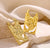 Hammered Gold Earring