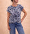 FO8258 Navy/White Do The Twist Top