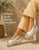 1102519 Loulou White Platform Sandal