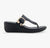 Izola Black Wedge Thong