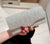 Silver Ruched Glitter Clutch