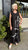 S25187 Black White Print Dress