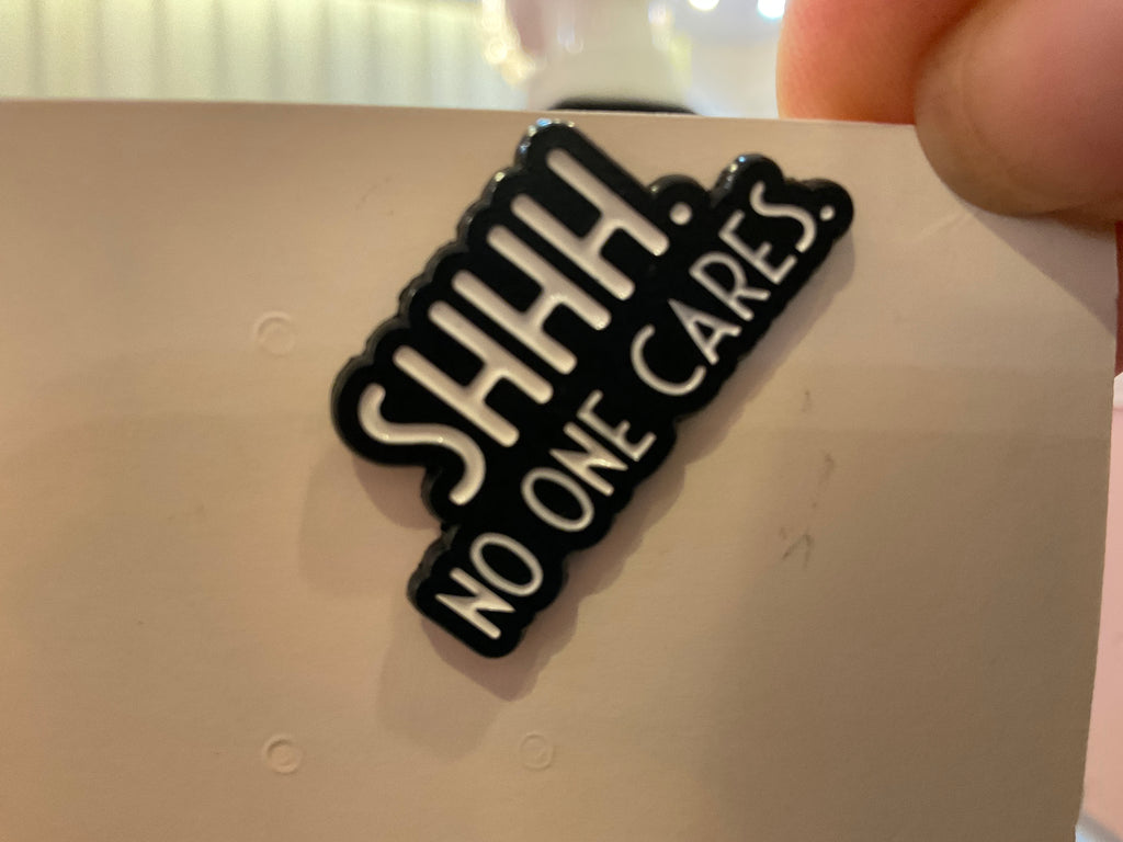 Shhhhhh Enamel Pin