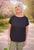 S26169 Black Back Button Top
