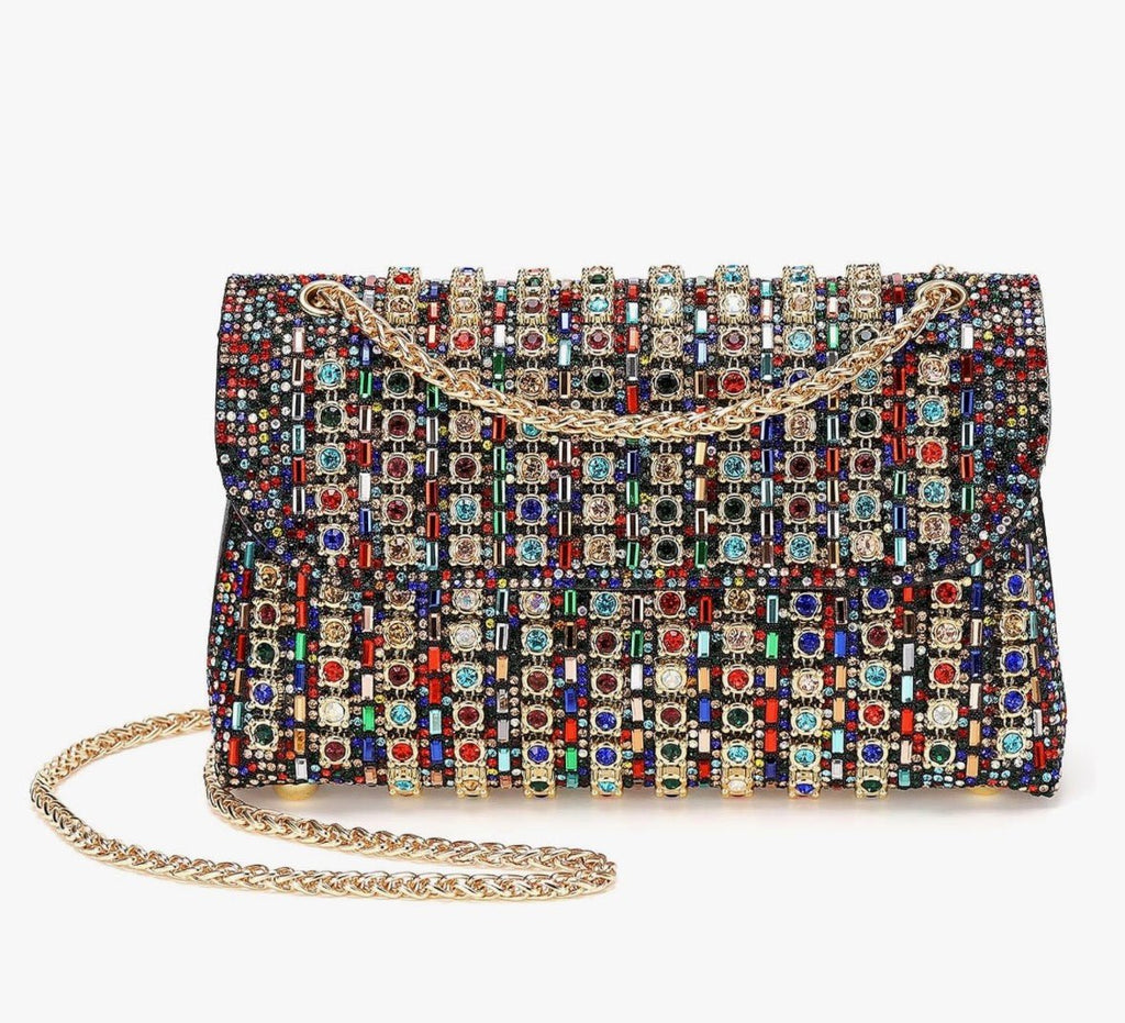 Multi Rhinestone Clutch