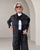 777037 Black Jacket w/ removable scarf