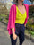 S25144 Fuchsia Shrug One Size