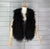 Faux Fur Vest Black