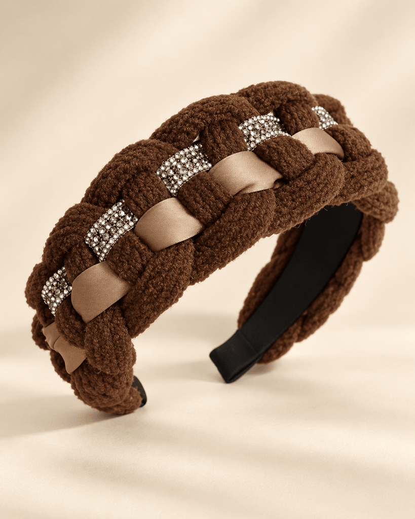 Chloe Brown Braided Headband