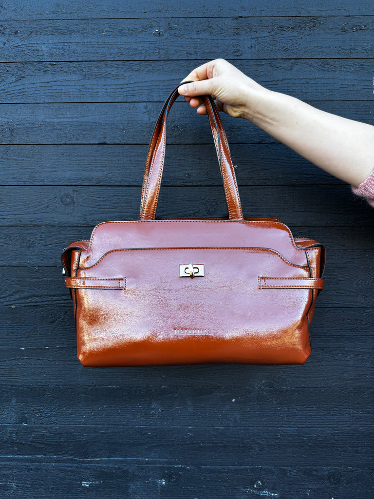 BI243532 Tan Top Handle Handbag