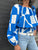FO8256 Blue White Party Top