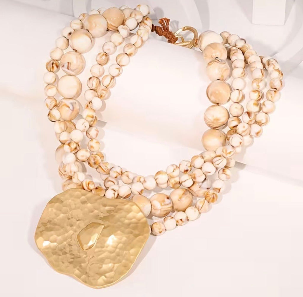 Beaded Multi Layer Necklace