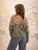 96666 Khaki Red Reversible Pullover