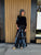 850464 Blue Print Trouser Elasric Waist