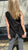 S25135 Black Broidere Layered Hem Tank
