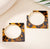 Tortoise Square Earring