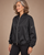 W26104 Black Satin Blouson Jacket