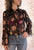 96718 Black Floral Blouse