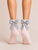 Ankle Bow Pink Sock
