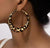 Cheetah Hoop Earrings