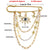 Gold Evil Eye Chain Pin
