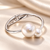 Carole Pearl Silver Bracelette