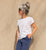 S26169 White Back Button Lined Top