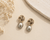 Pewter Pearl and Crystal Drop Earring
