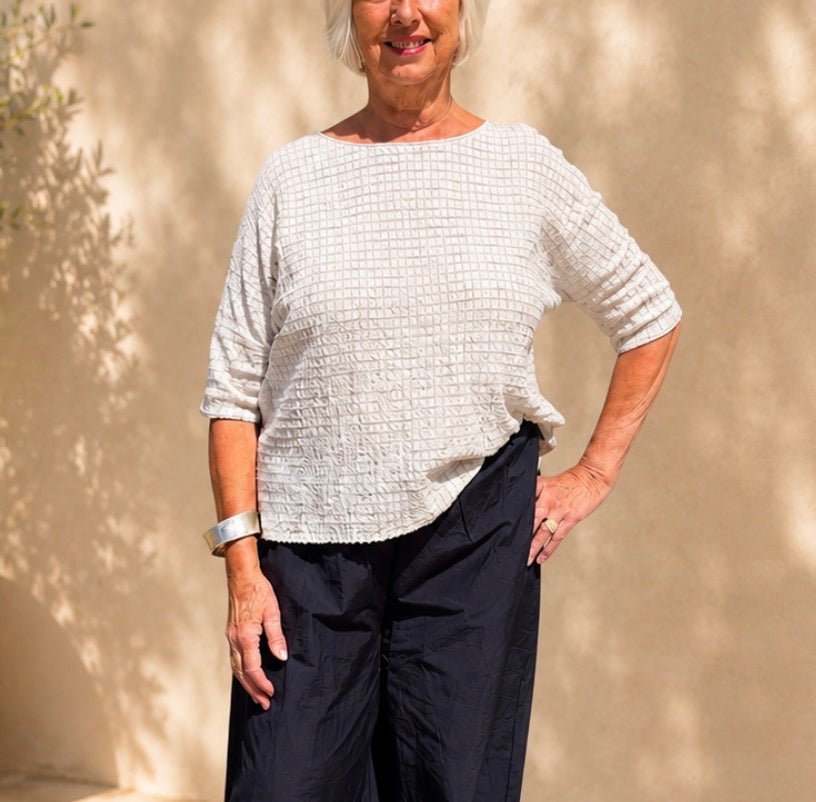 T104CA Natural Boxy Top