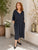 D217CA Loose Fit Cotton Dress Ink